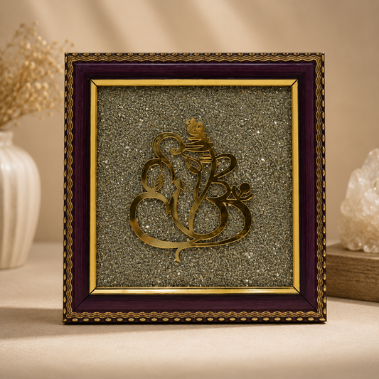 Pyrite Ganesha Frame